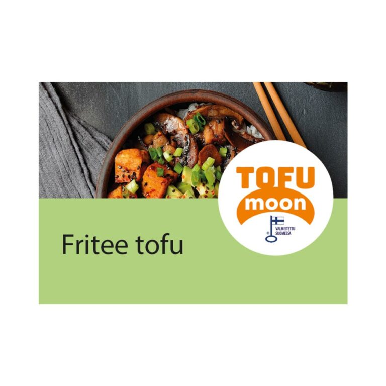 Tofumoon Fritee tofu - Lihankorvike - Lihasuikale - Lihakuutio - Leikkele